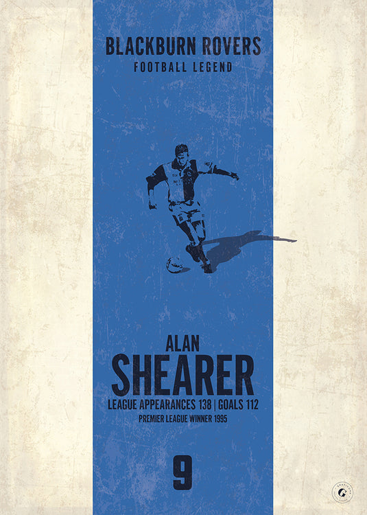 Alan Shearer Poster - Blackburn Rovers