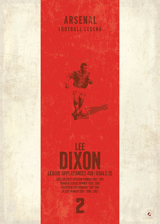 Affiche Lee Dixon (bande verticale)