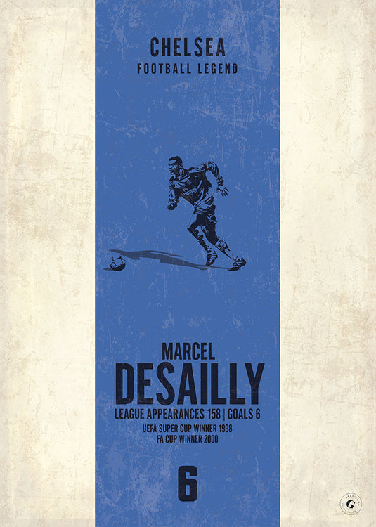 Marcel Desailly Chelsea Heritage Stripes Print