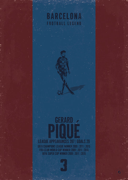 Affiche de Gerard Pique (bande verticale)