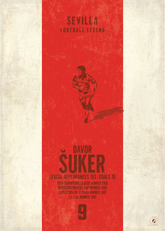 Davor Suker Sevilla Heritage Stripes Print