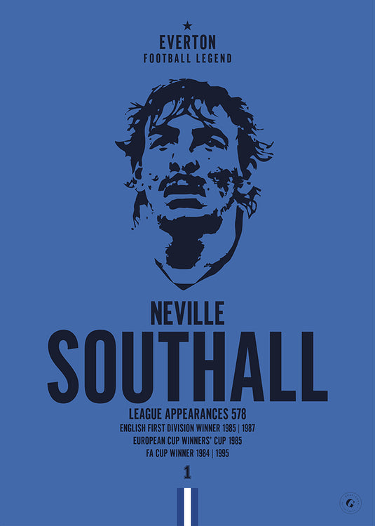 Neville Southall Everton Football Legend Iconic Portrait Print
