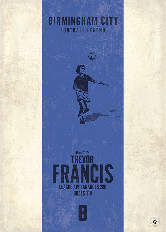 Trevor Francis Poster (Vertical Band)