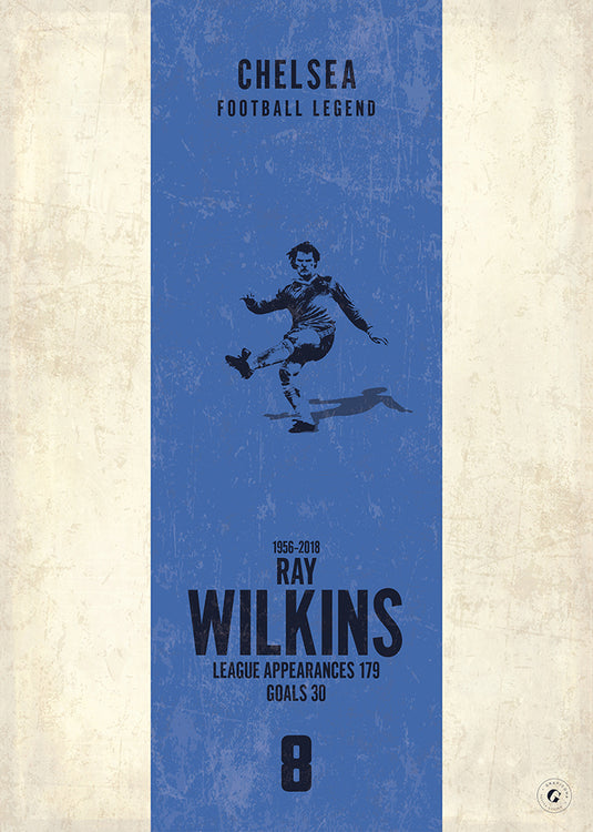 Ray Wilkins Poster (Vertical Band)