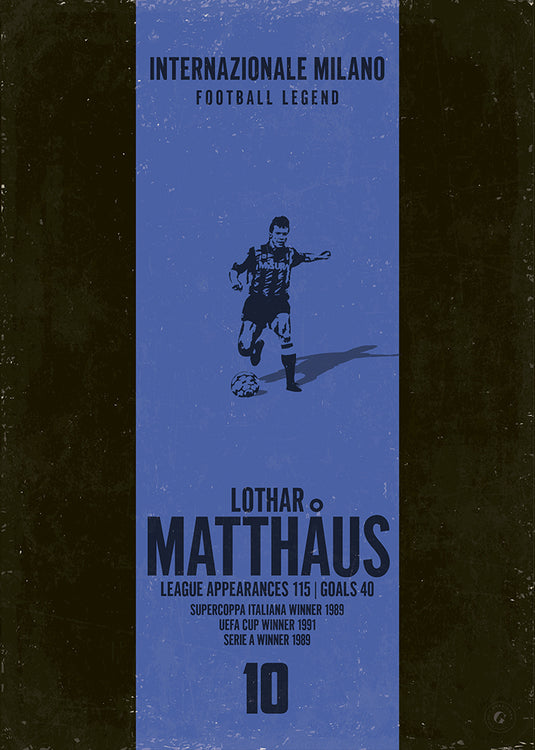 Affiche Lothar Matthaus (bande verticale)