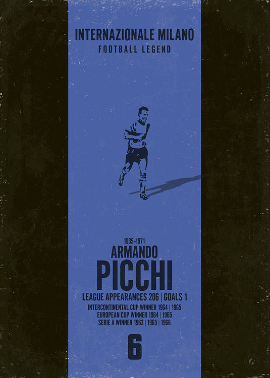 Armando Picchi Inter Milan Heritage Stripes Print