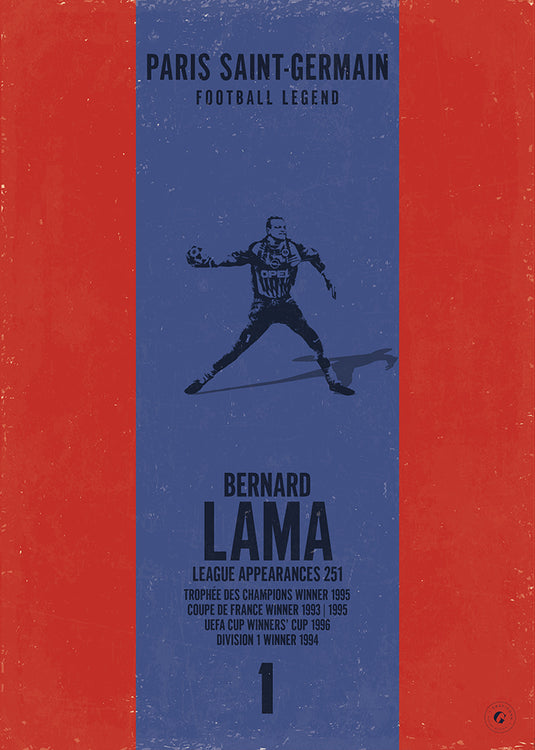 Bernard Lama Paris Saint-Germain Heritage Stripes Print