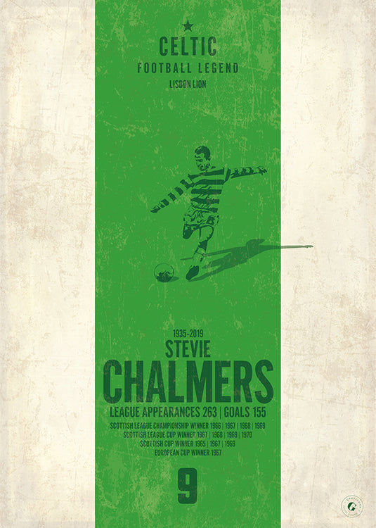 Stevie Chalmers Poster - Celtic