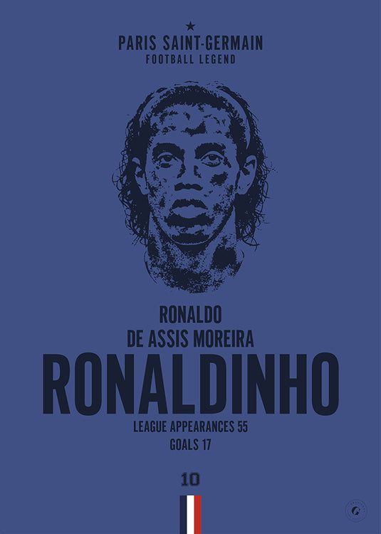 Ronaldinho Head Poster - PSG