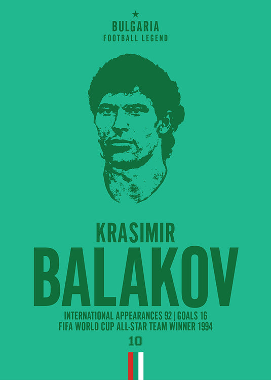 Cabeza de Krasimir Balakov Póster