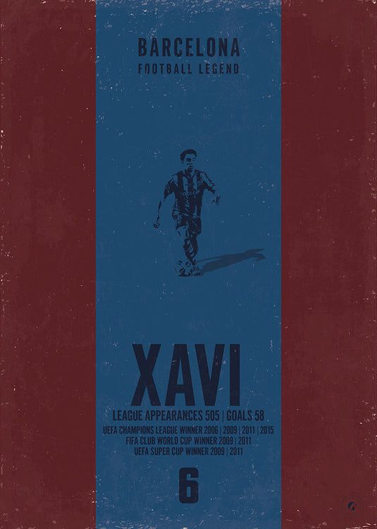 Xavi Poster - Barcelona