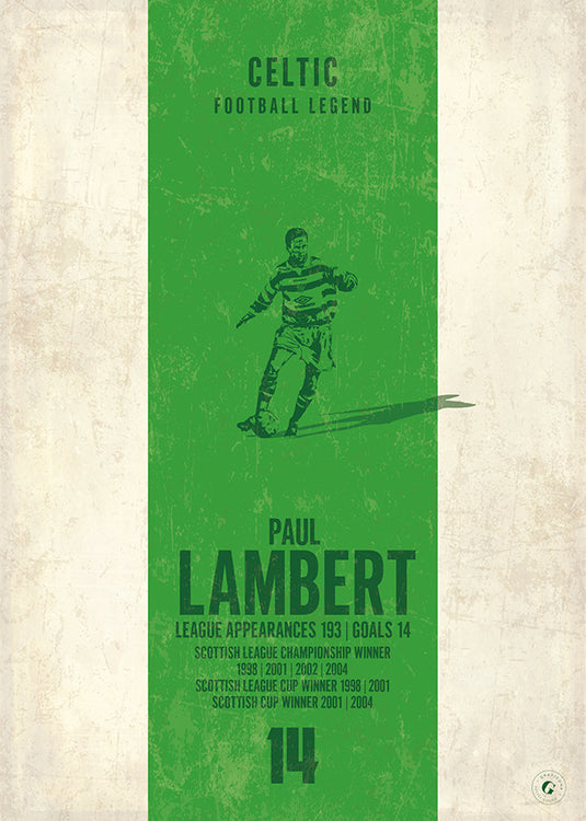 Paul Lambert Poster - Celtic