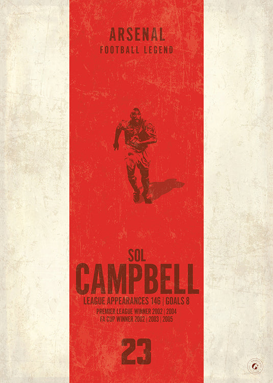 Affiche Sol Campbell (bande verticale)