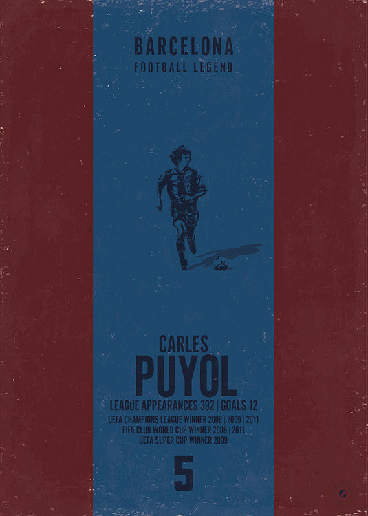 Cartel de Carles Puyol (Banda vertical)