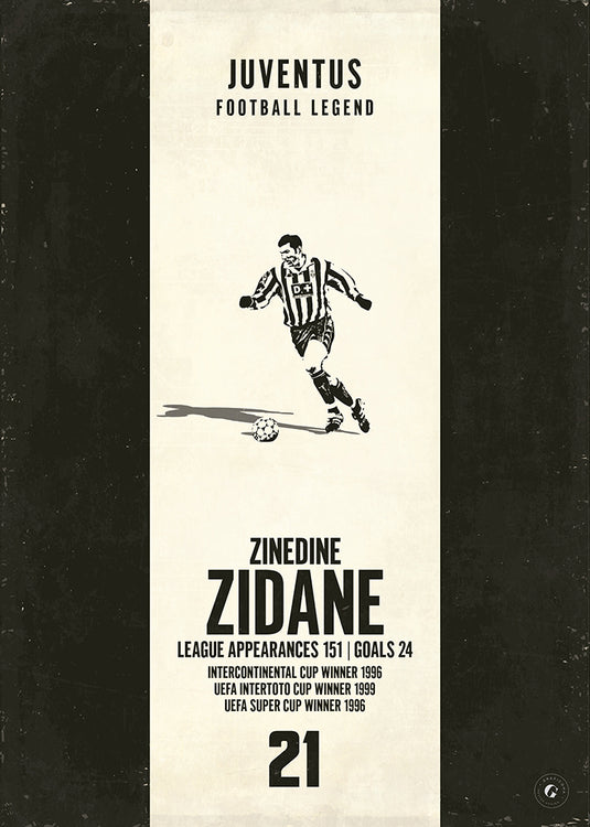 Zinedine Zidane Poster - Juventus