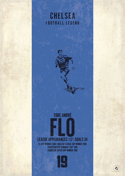 Tore Andre Flo Chelsea Heritage Stripes Print