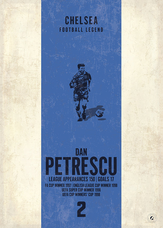 Dan Petrescu Chelsea Heritage Stripes Print