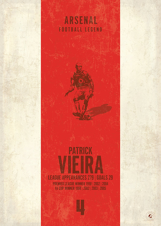 Affiche Patrick Vieira (bande verticale)