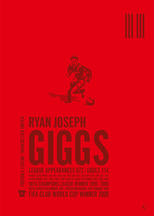 Ryan Giggs Manchester United Legend Print