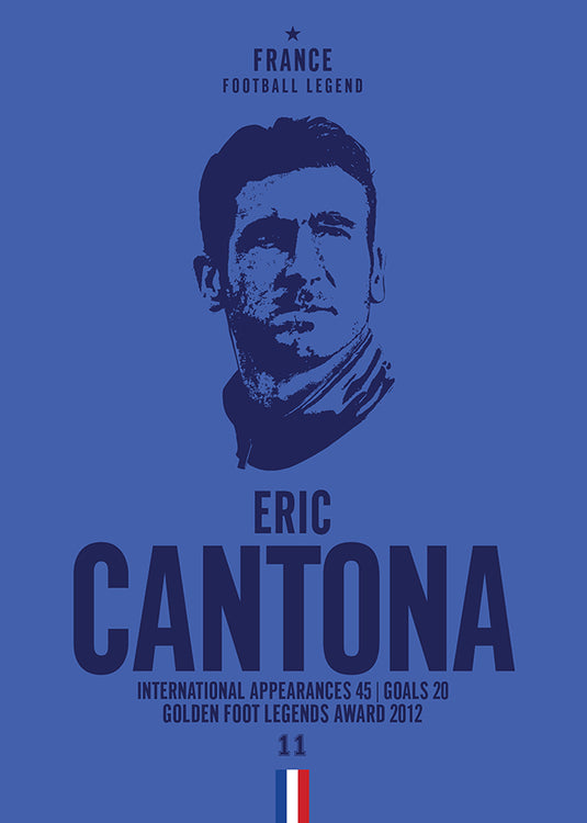 Eric Cantona Head Poster
