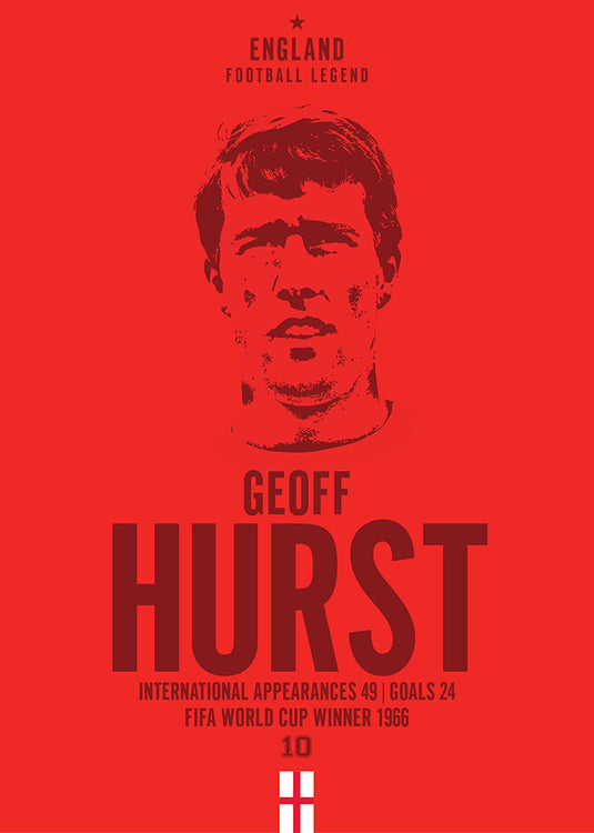 Geoff Hurst Head Poster