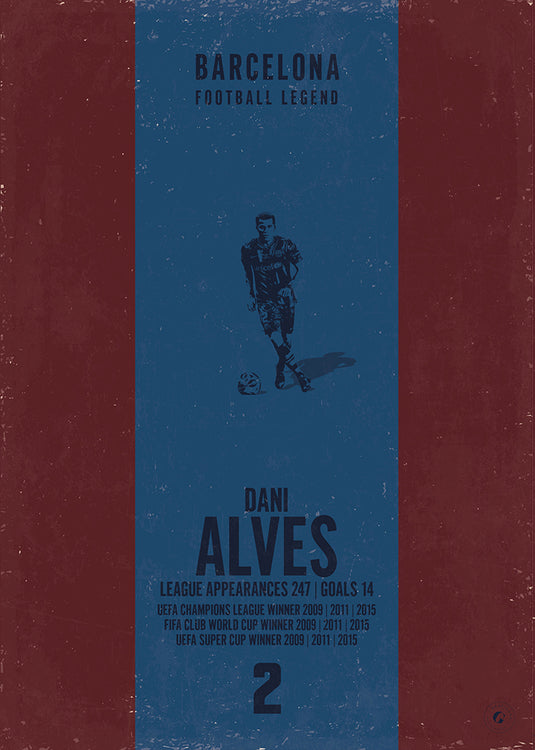 Affiche Dani Alves (bande verticale)