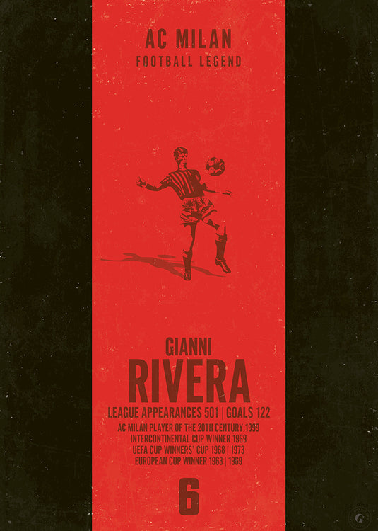 Affiche Gianni Rivera (bande verticale)