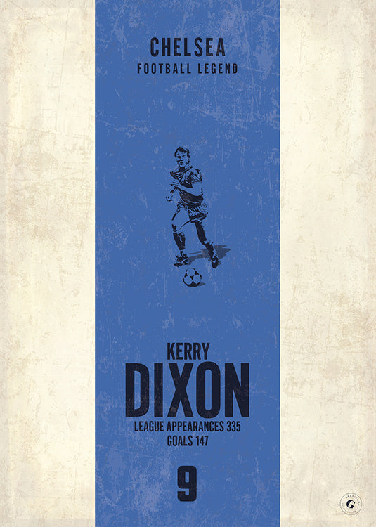 Affiche de Kerry Dixon (bande verticale)