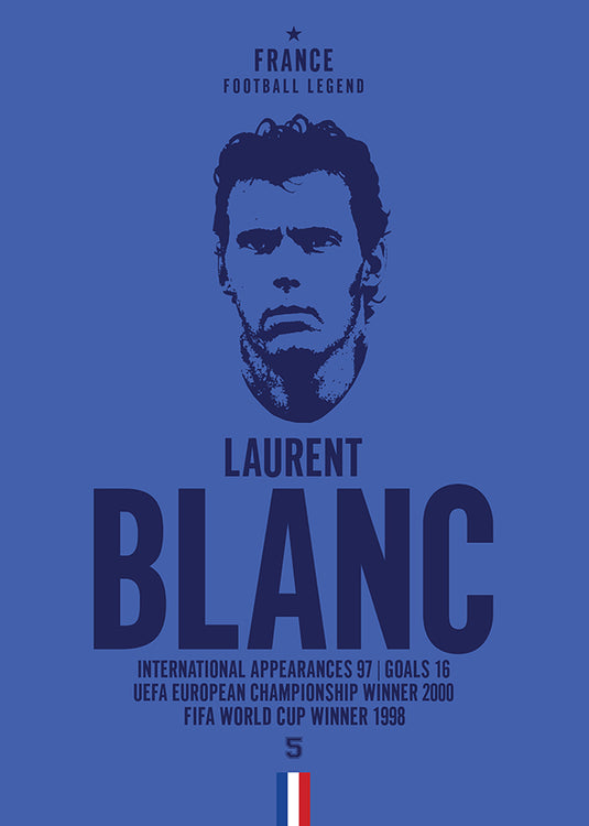 Tête de Laurent Blanc Poster