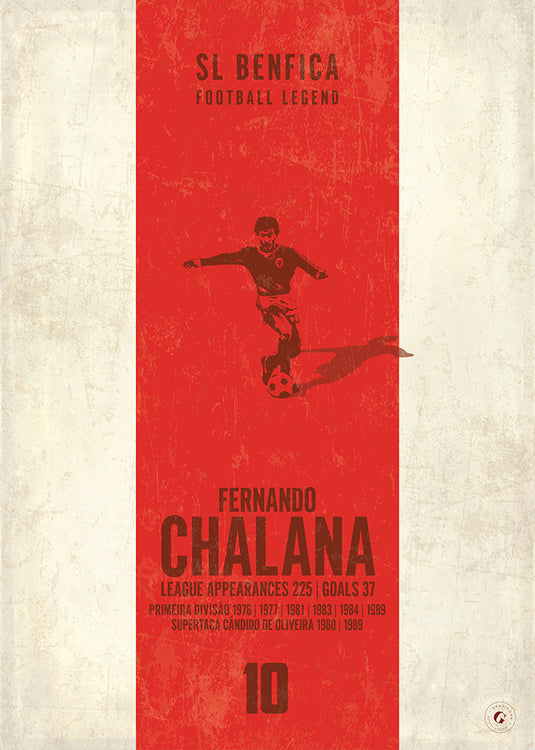 Fernando Chalana Benfica Heritage Stripes Print