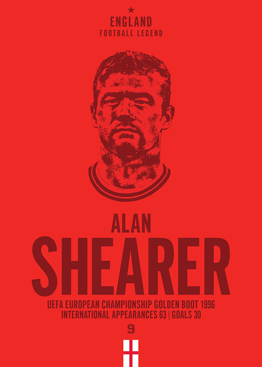 Alan Shearer Head Poster