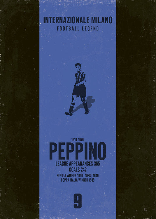 Giuseppe Meazza Poster (Vertical Band)