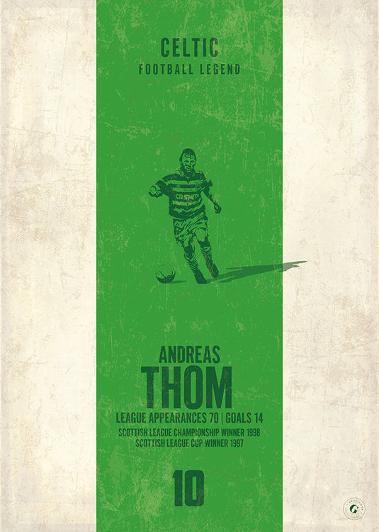 Andreas Thom Poster - Celtic