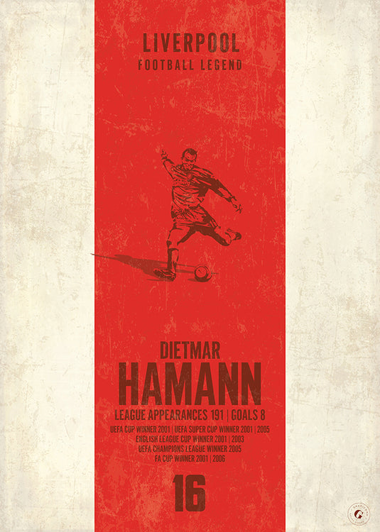 Affiche Dietmar Hamann (bande verticale)