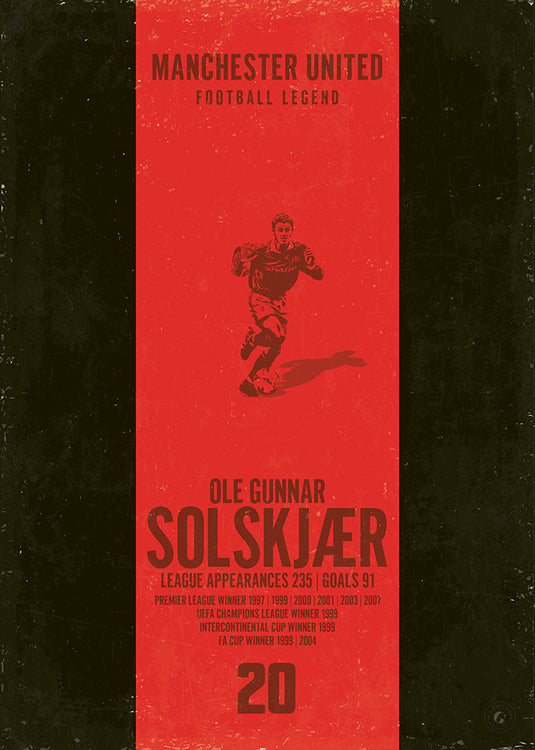 Ole Gunnar Solskjaer Poster (Vertical Band)