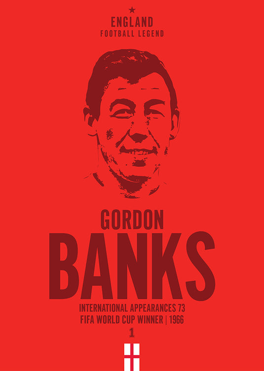 Gordon Banks Head Poster