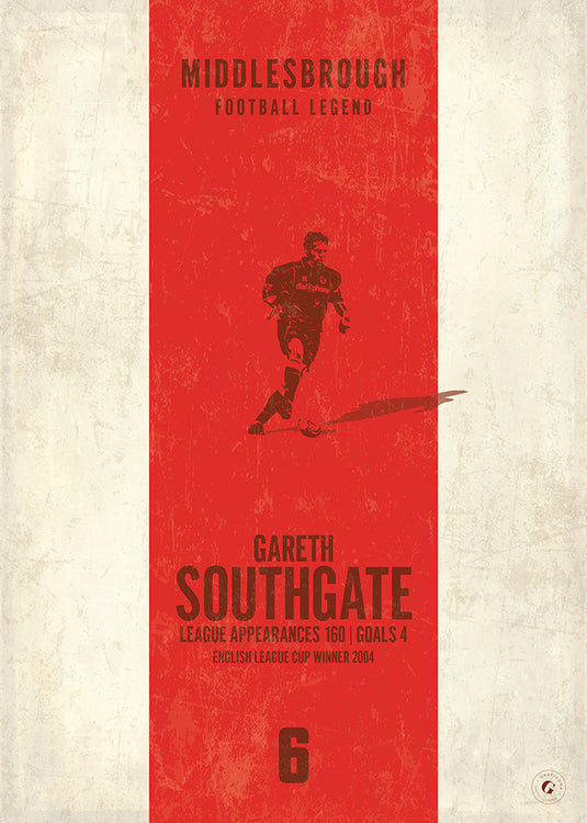 Póster de Gareth Southgate (banda vertical)