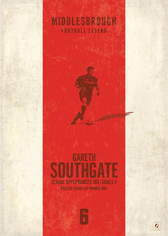 Gareth Southgate Poster (Vertical Band)