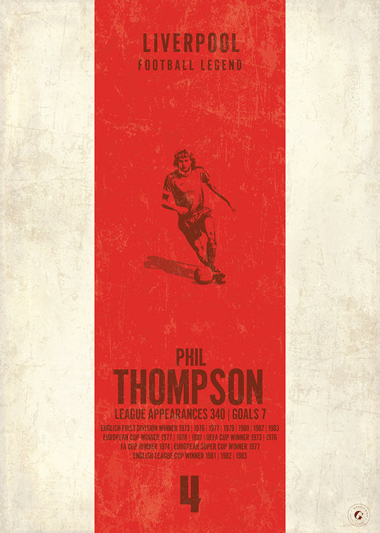 Phil Thompson Liverpool Heritage Stripes Print