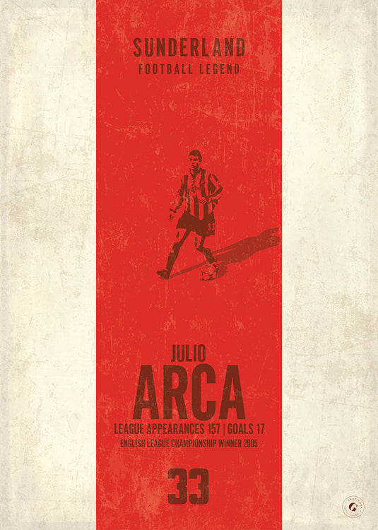 Julio Arca Sunderland Heritage Stripes Print