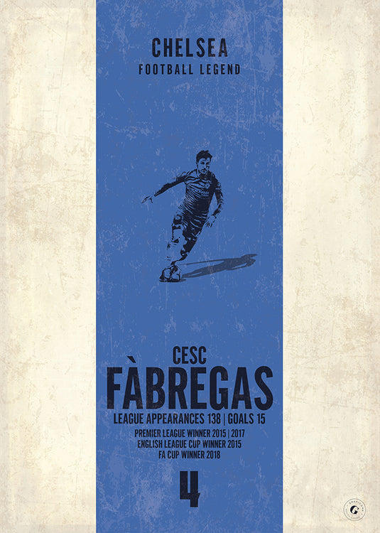 Cartel de Cesc Fàbregas (Banda Vertical)