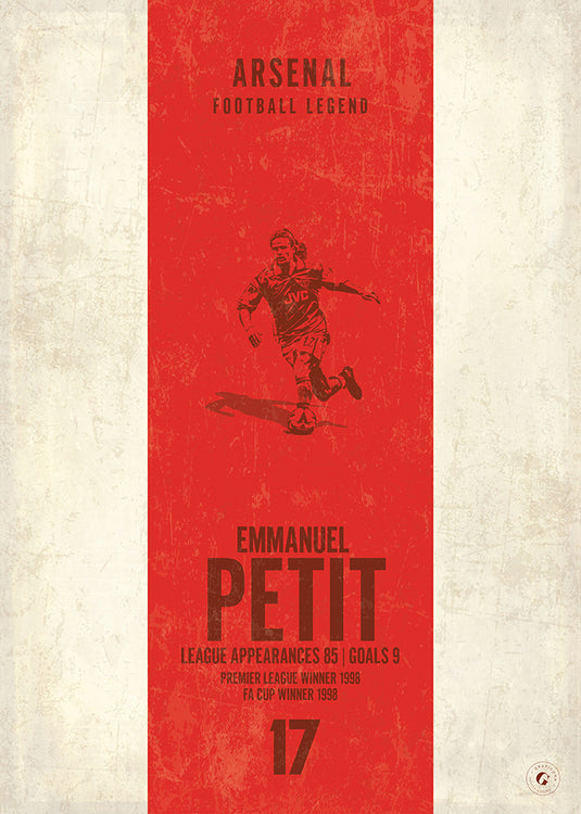 Emmanuel Petit Poster (Vertical Band)