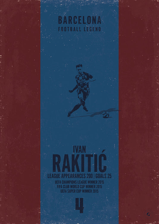 Cartel de Ivan Rakitic (Banda vertical)