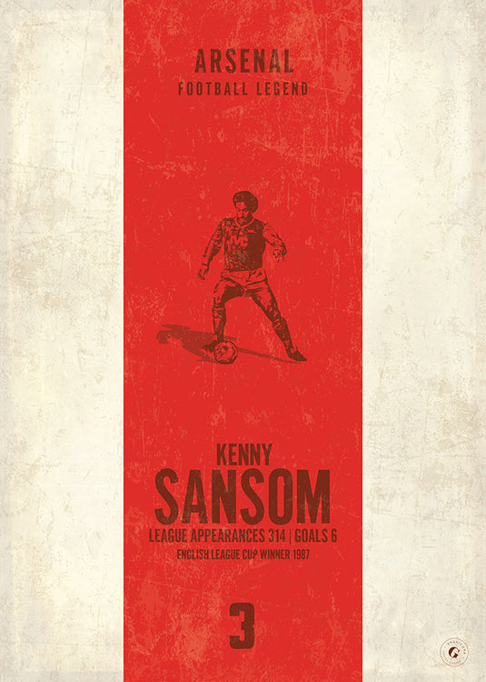 Kenny Sansom Poster (Vertical Band)