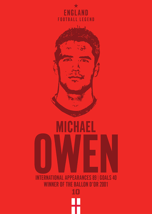 Michael Owen Head Poster