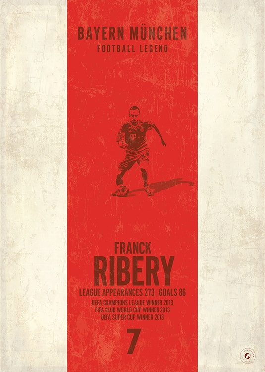 Franck Ribery Bayern Munich Heritage Stripe Print