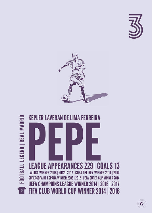 Cartel Pepe - Real Madrid