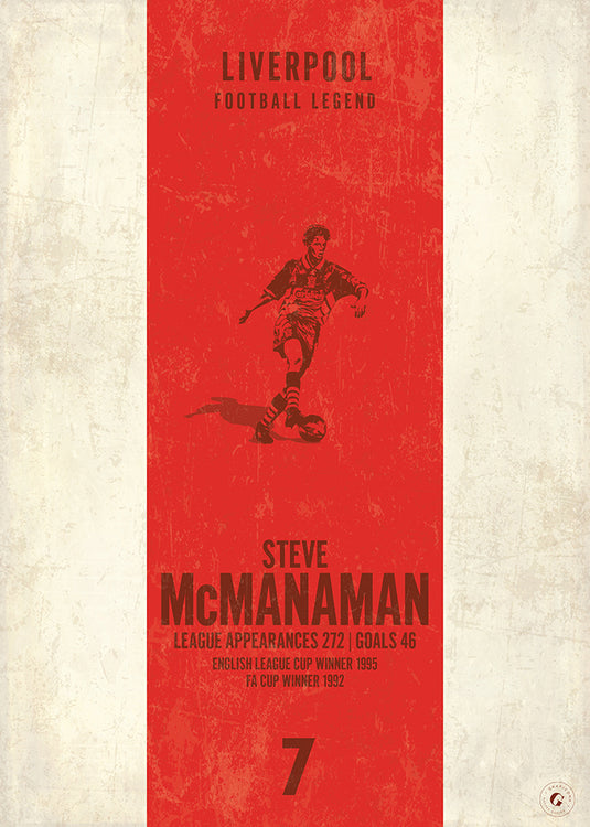 Steve McManaman Liverpool Heritage Stripes Print