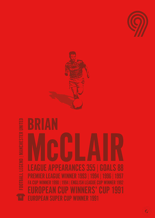 Brian McClair Manchester United Legend Print