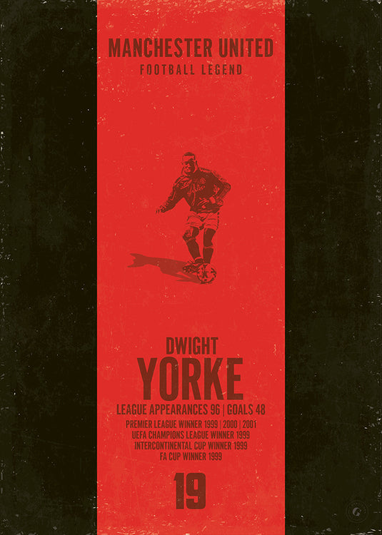 Dwight Yorke Poster (Vertical Band) - Manchester United